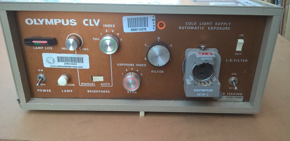 Olympus CLV Cold Light Source Supply with AC10-L adapter installed. original ver