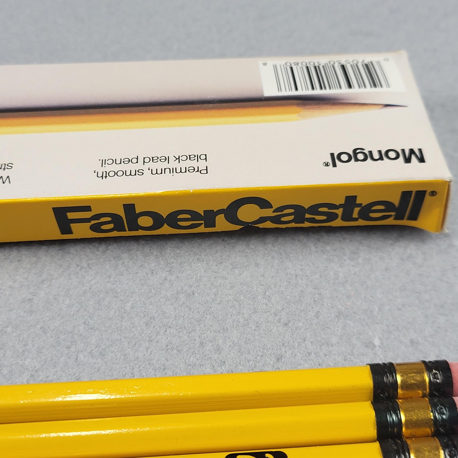 Faber-Castell Mongol 482 #2 Yellow Pencils Lot 12 Medium Soft USA Black Lead