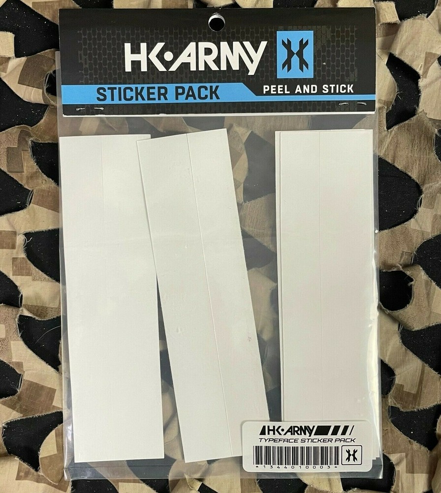 NEW HK Army Rectangle Typeface Sticker Pack - 5 Stickers