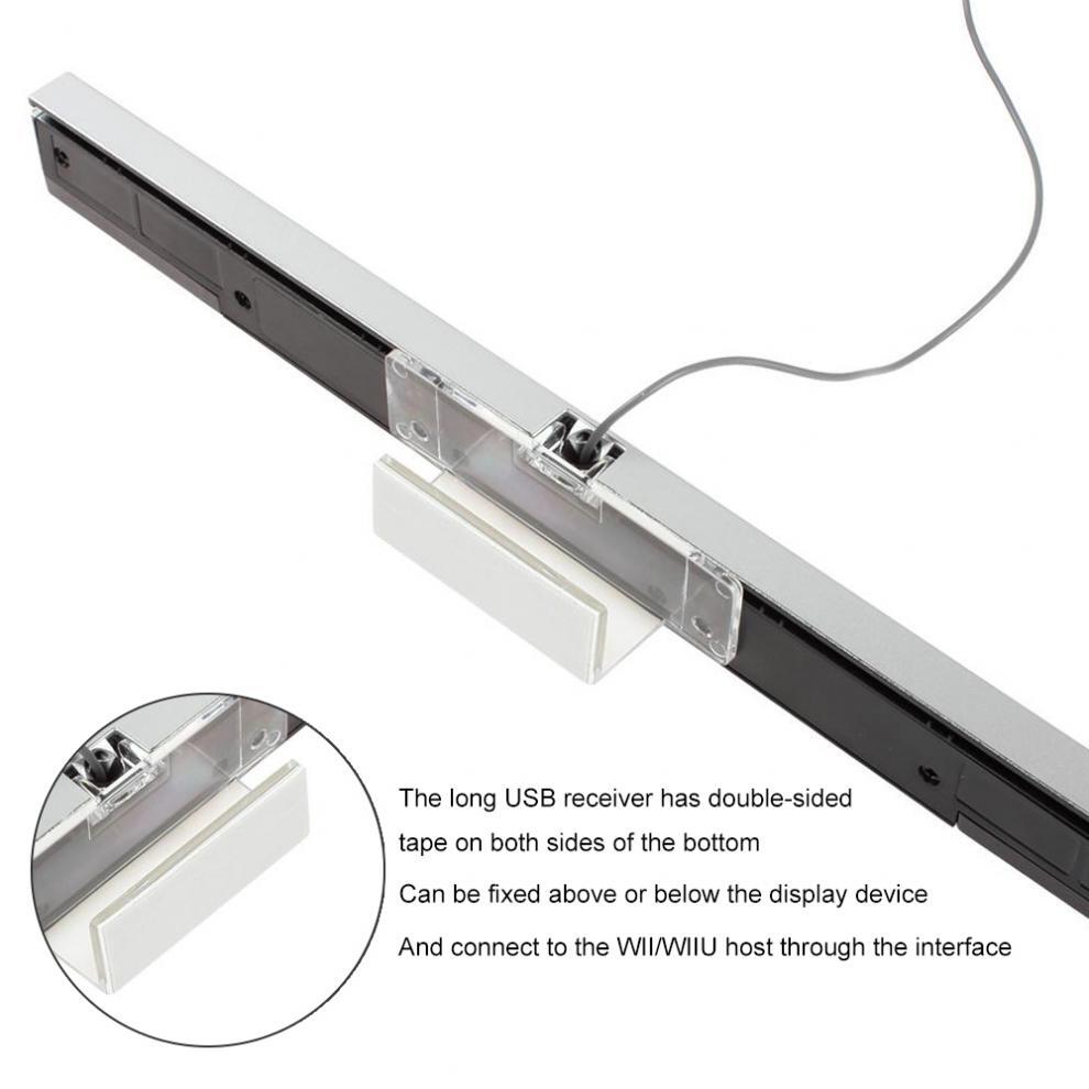 USB Infrared Motion Sensor Wired Receiver Sensor Bar Fit for Wii / Wii U Console