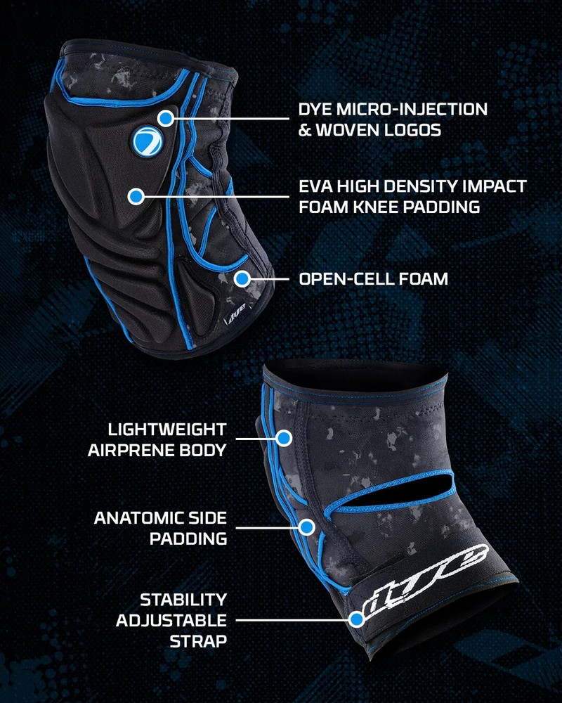 Dye Performance Knee Pads Dyecam Cyan - Large