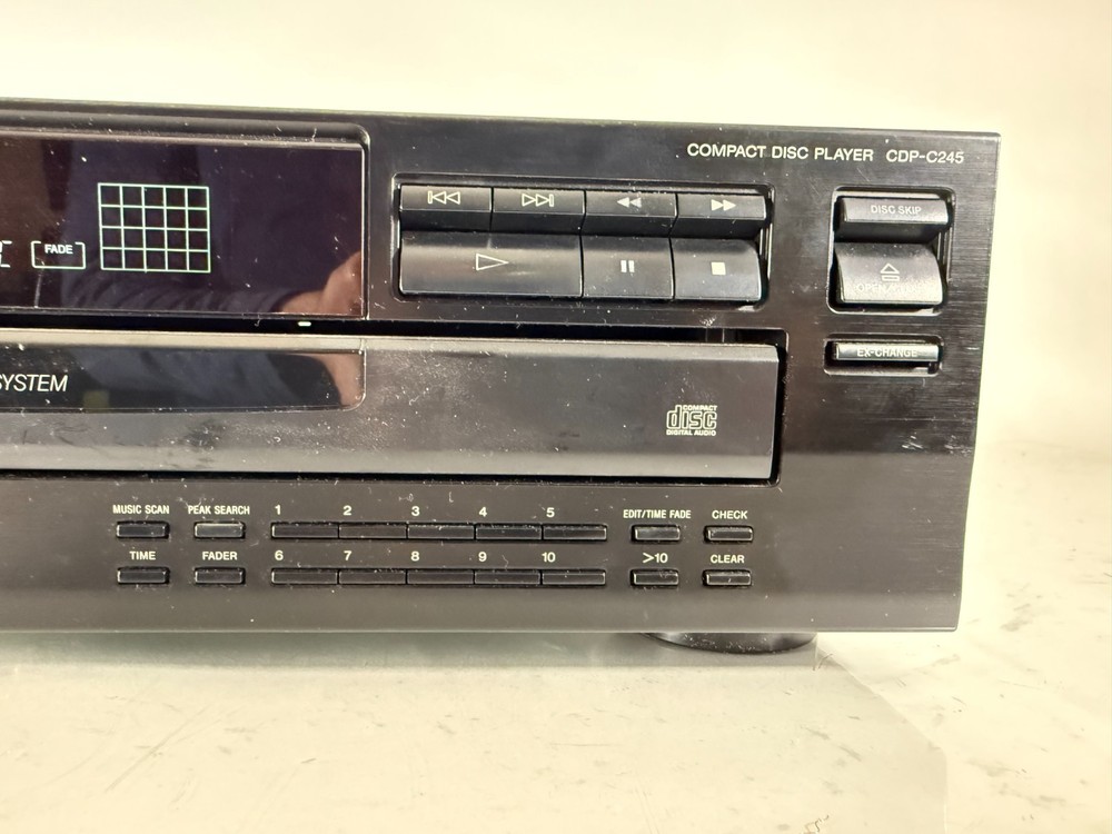 Sony CDP-C245 5-Disc CD Player Changer High Density Linear Converter