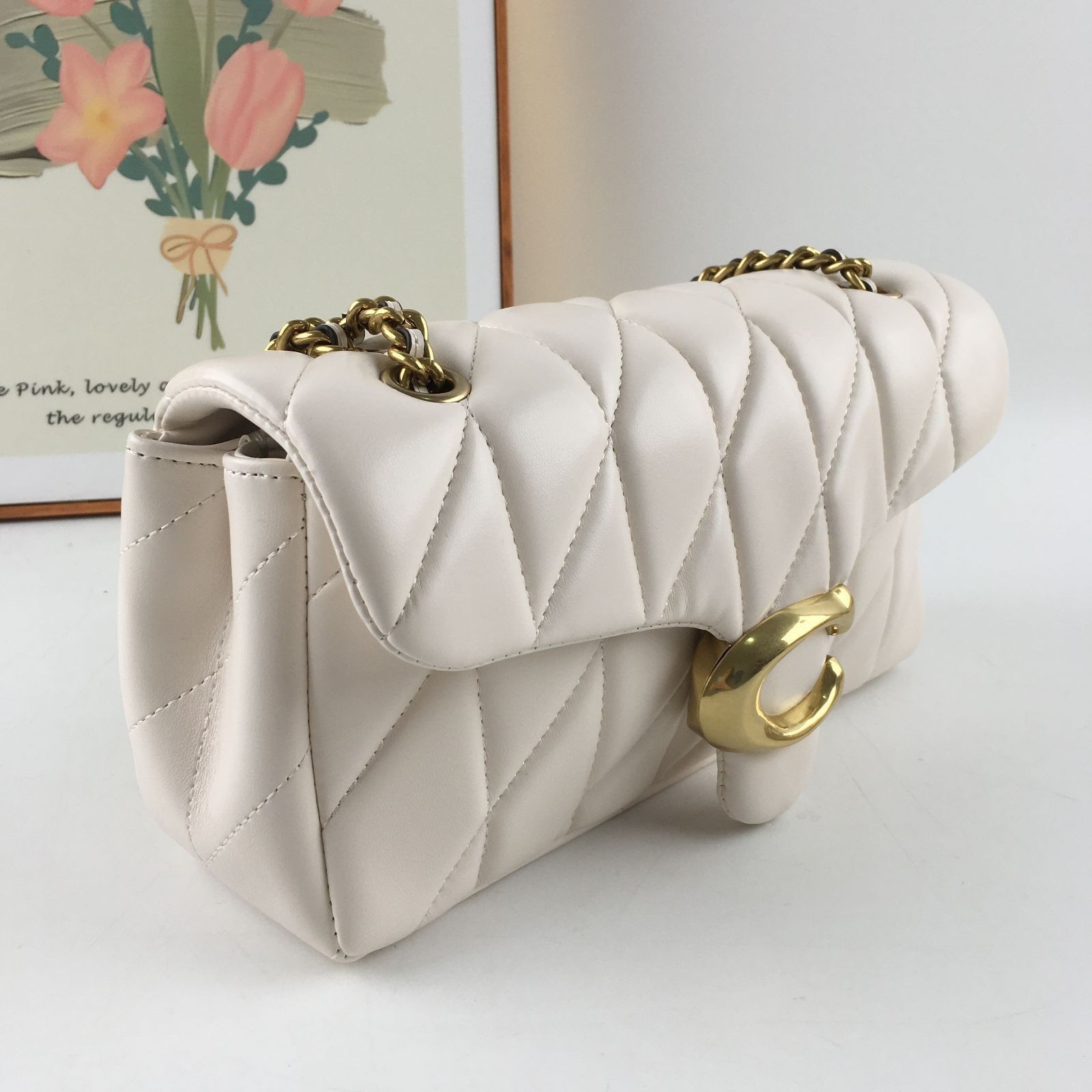 COACH Tabby Shoulder Bag 26 Quilted CP150 Burgundy Nappa Leather Outlet New