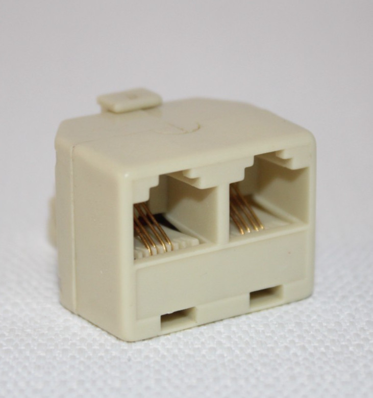 Suttle SE-267B Inline Modular T Adapter 2 Line 4 Wire Telephone Jack Splitter