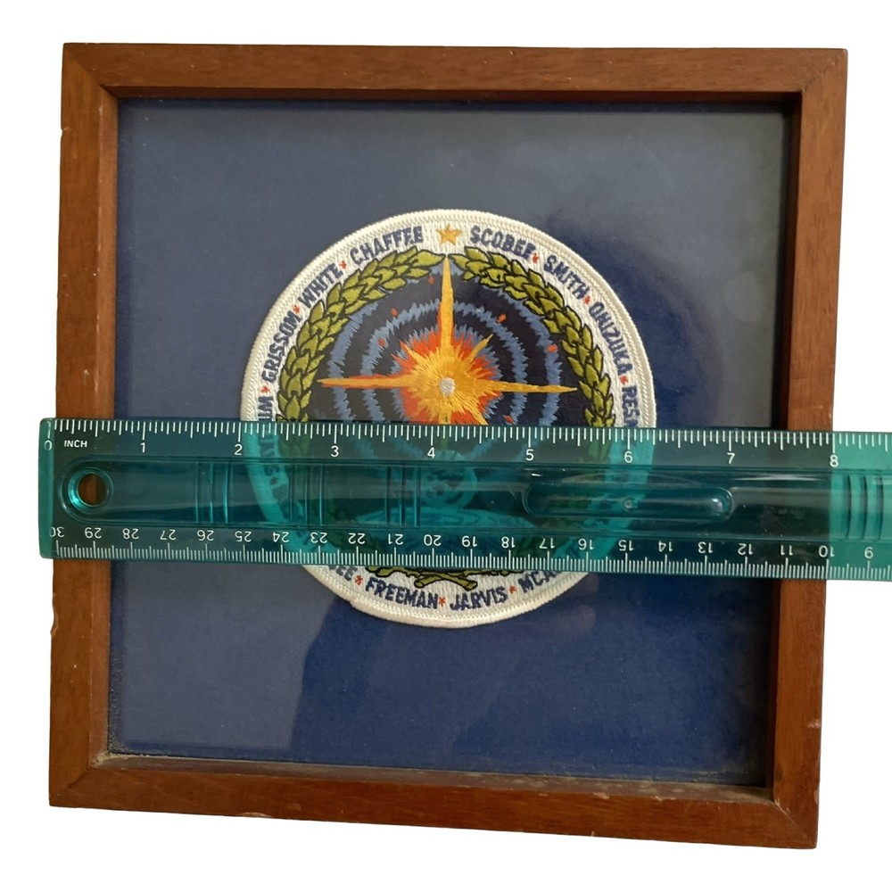 Framed Astronauts Memorial Foundation Official Dedication Patch NASA 8” Square