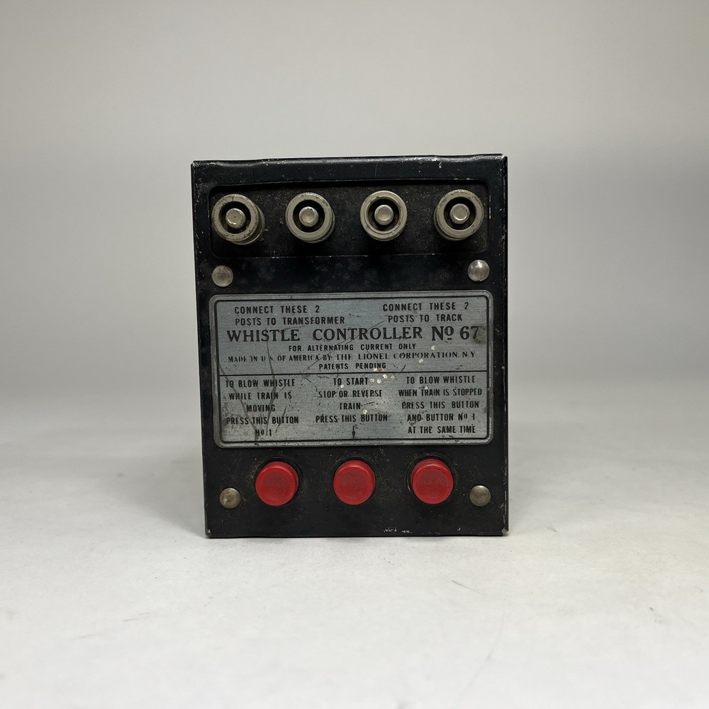 Untested Lionel O Gauge Whistle Controller No. 67