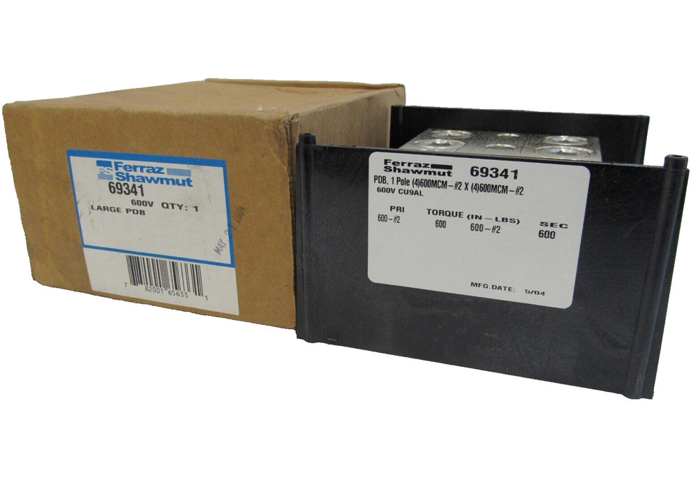 NEW FERRAZ SHAWMUT 69341 DISTRIBUTION BLOCK