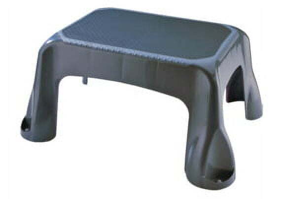 Rubbermaid Step Stool, In-Mold Tread, 1-Step, Gray