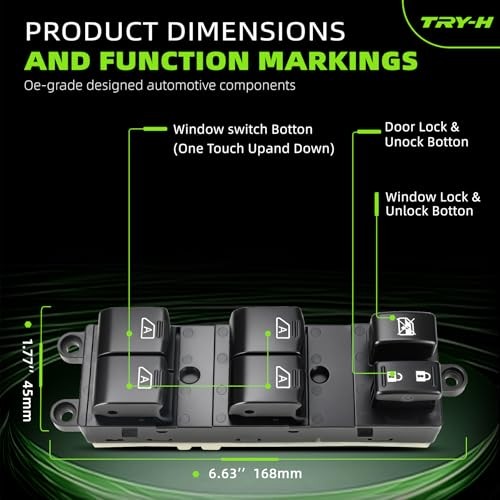 25401-EH100 Driver Side Master Power Window Switch Compatible with 2006-2013