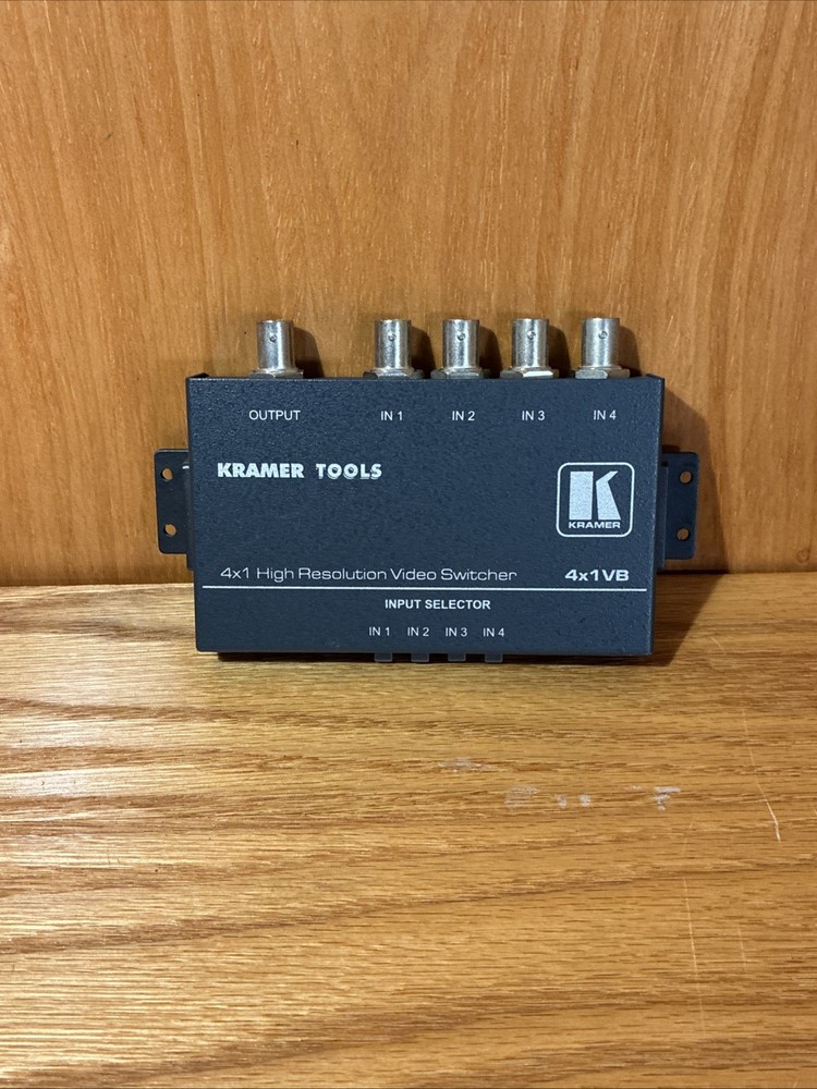 Kramer 4x1VB high-resolution Video Switcher Tested Working   (4A)