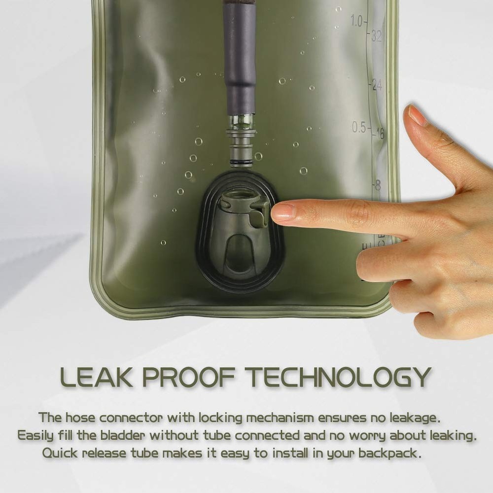 2L Hydration Bladder, Water Bladder for Hiking Backpack 2 Liter Water Storage...
