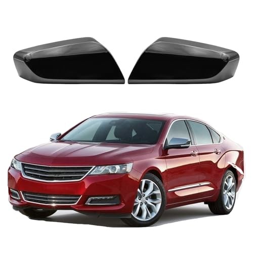 1 Pair Mirror Covers Compatible with Che-vy Impala 2014-2020 Replace 22997386