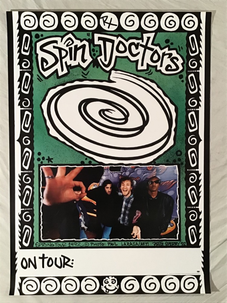 Spin Doctors 1992 Promo Poster New Condition