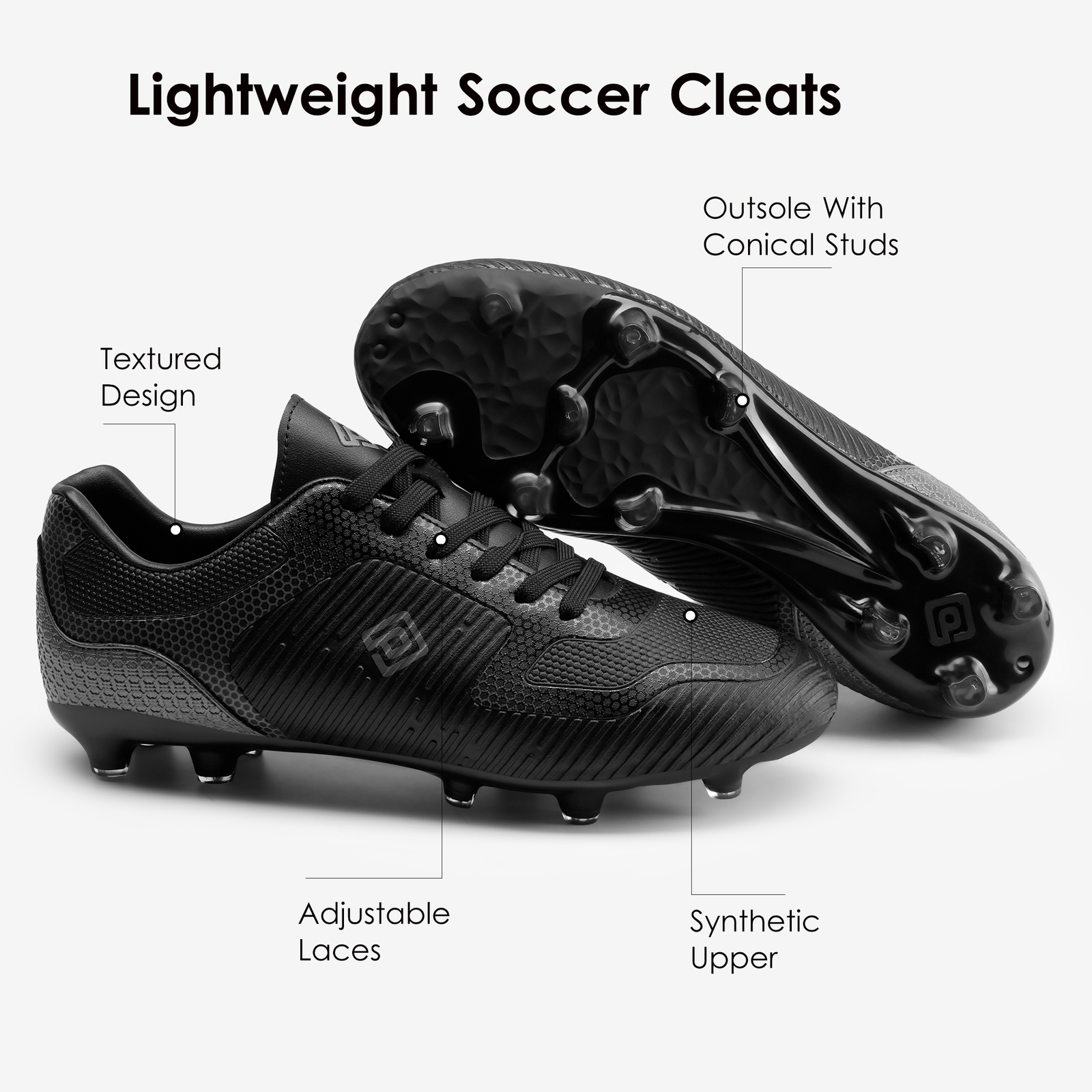 Mens Soccer Shoes Firm Ground Soccer Cleats Football Shoes