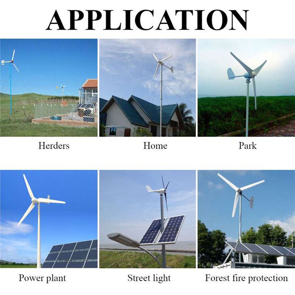 1000W 48V Wind Turbine Wind Power Generator Windmill With MPPT Controller