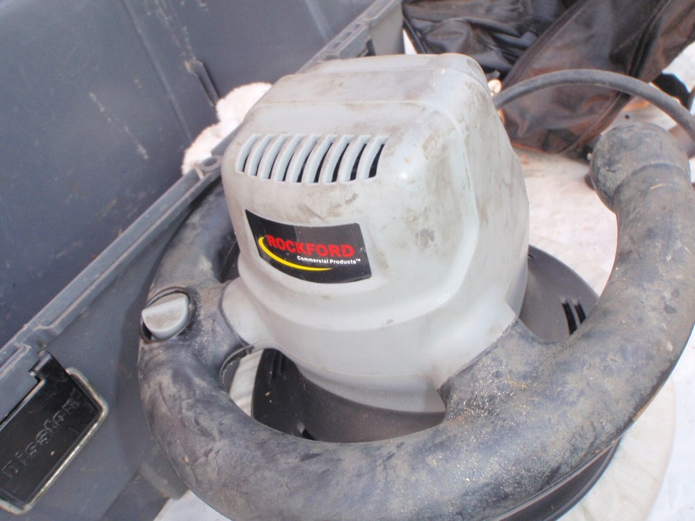 Nice Plastic Toolbox Carry Case w Rockford Polisher Buffer