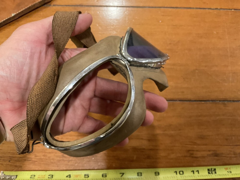 ORIGINAL WWII US PILOT HB ROCKET GOGGLES