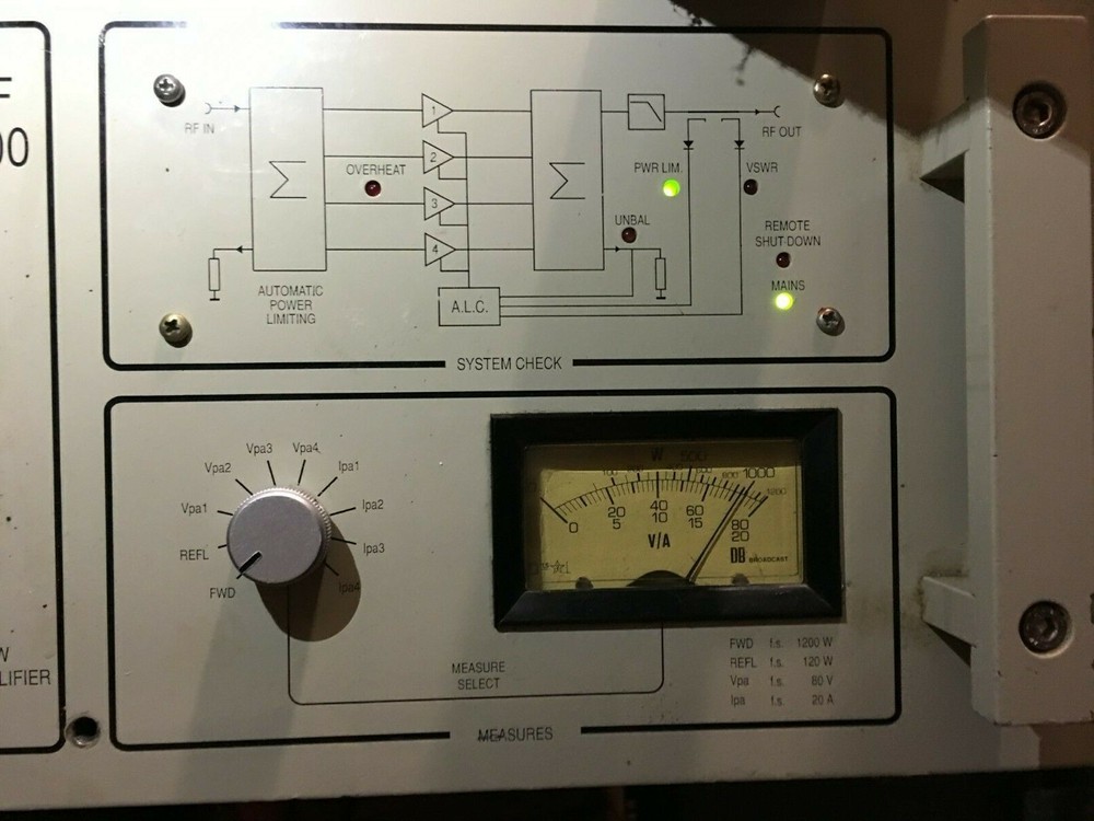 Broadcast Professional FM 1000 Watt - 88-108 Mhz - FM Transmitter DB OUT 1000w