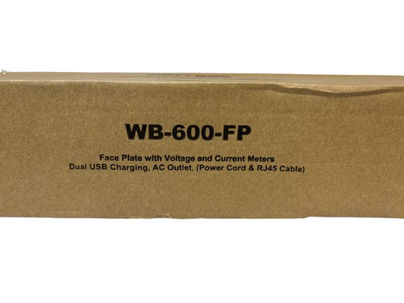 WATTBOX WB-600-FP, Face Plate with Voltage and Current Meters - NEW!