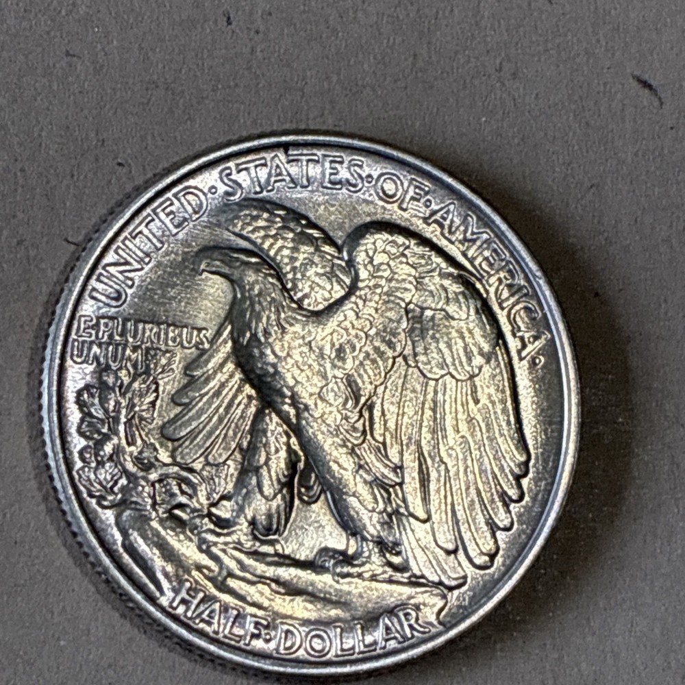 1946-P Walking Liberty Half Dollar Doubled Die Reverse!! BU Gem 💎