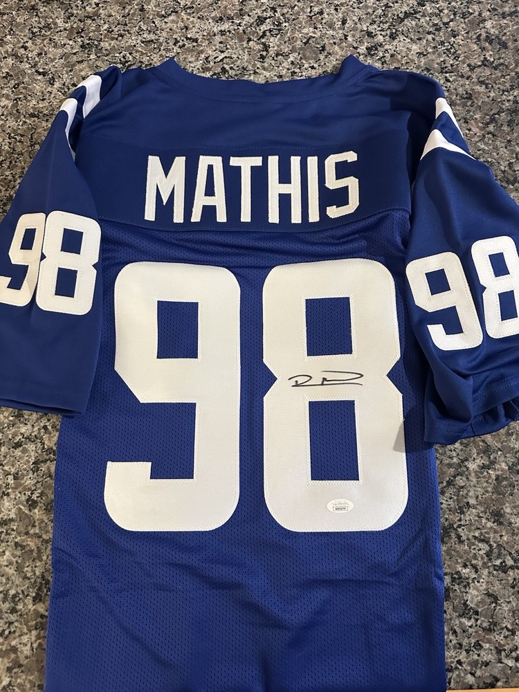 Robert The “QB Assasin” Mathis Autographed JSA Authenticated Custom Jersey
