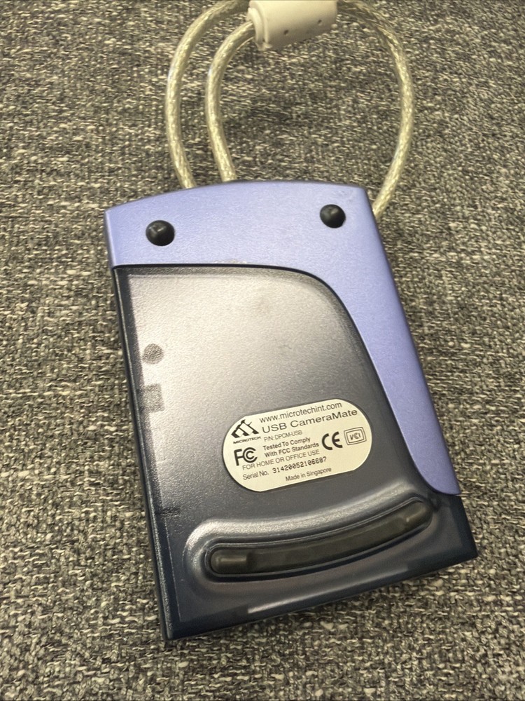 MICROTECH USB CameraMate Digital Card Reader (DPCM-USB) Untested
