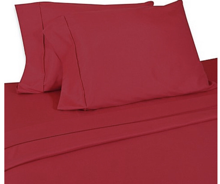 Home Dynamix Micro Lush Microfiber Twin Sheet Set Red
