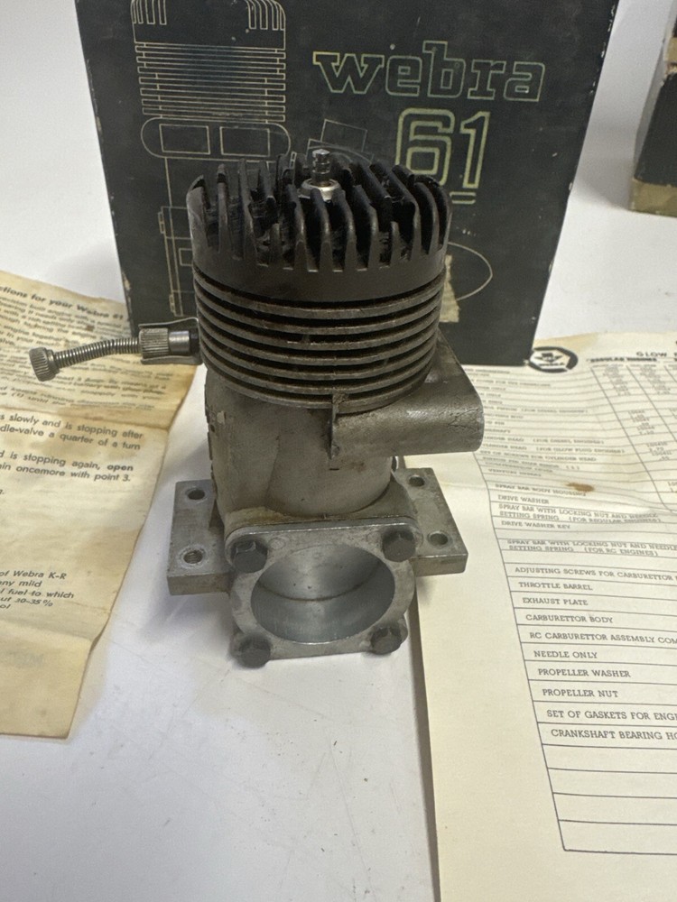 WEBRA MODEL AIRPLANE ENGINE R/C 61 RC 10CCM 1020