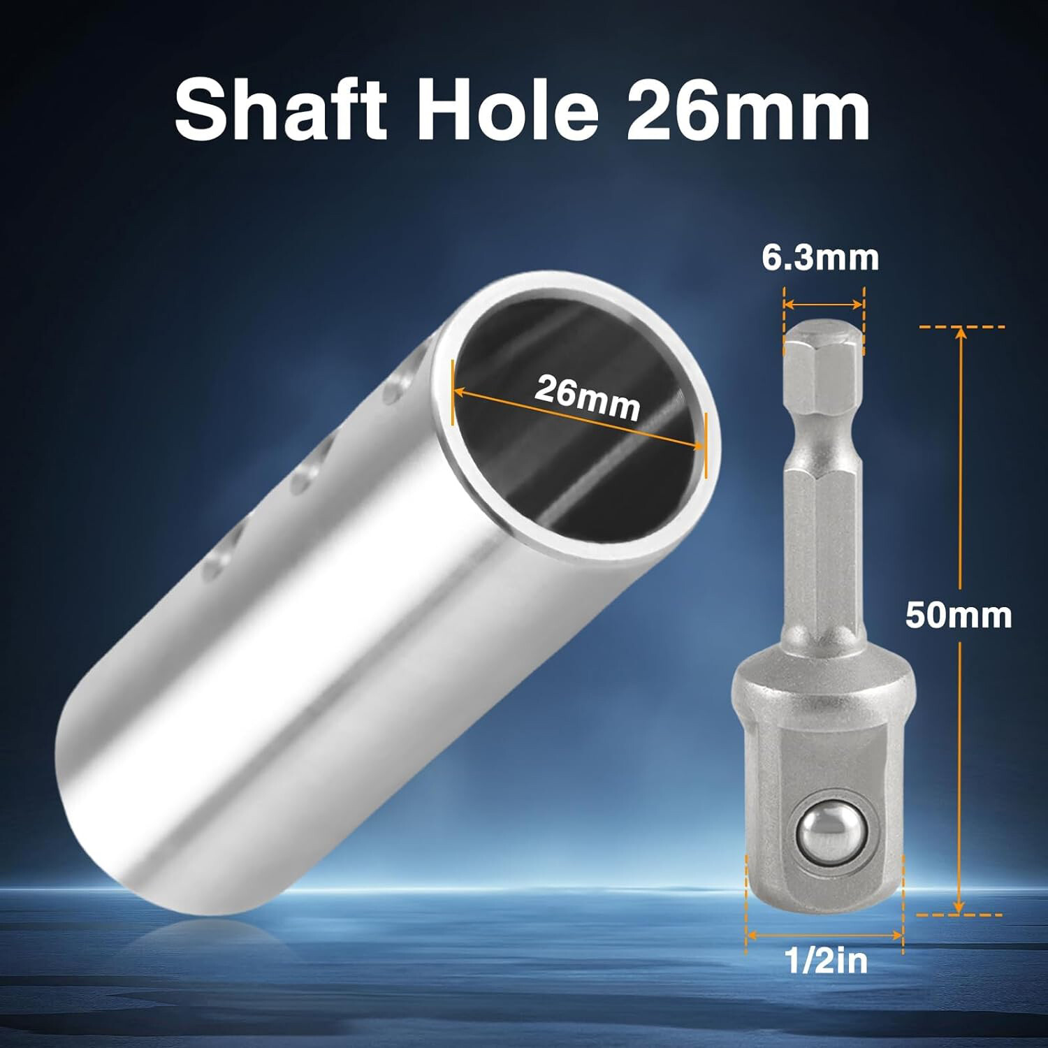 Trailer Jack Electric Drill Adapter with 1/2 Inch Socket Adapter Bit Set NEW