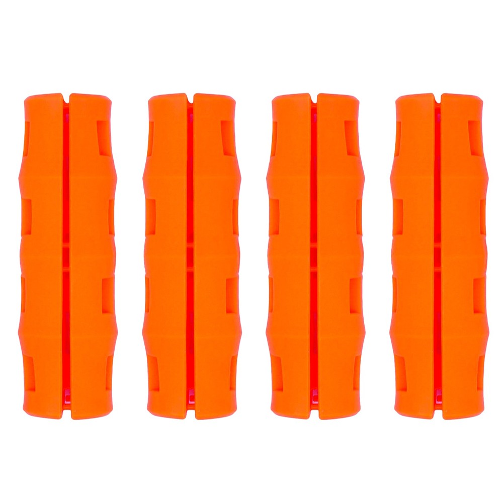 Snappy Grip Safety Orange Ergonomic Replacement Bucket Handle Comfort 4 Pack