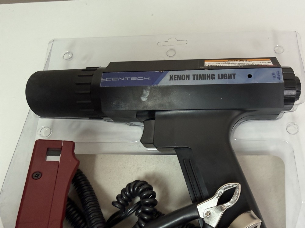 Cen-Tech 40963 Black LED Indicator Trigger Activated Xenon Advance Timing Light