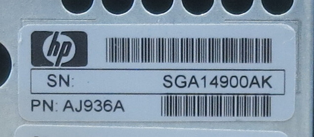 HP StorageWorks P6300 Enterprise Virtual Array 2x Controllers PSU AJ936A HSV240