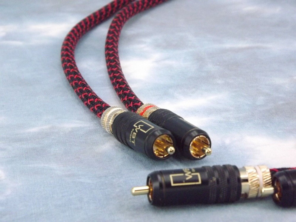 Maze Audio Reference Series Locking RCA Patch Cables Interconnects Red/Black