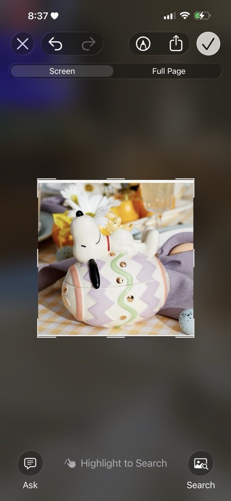 Lennox Snoopy Easter Candy Dish