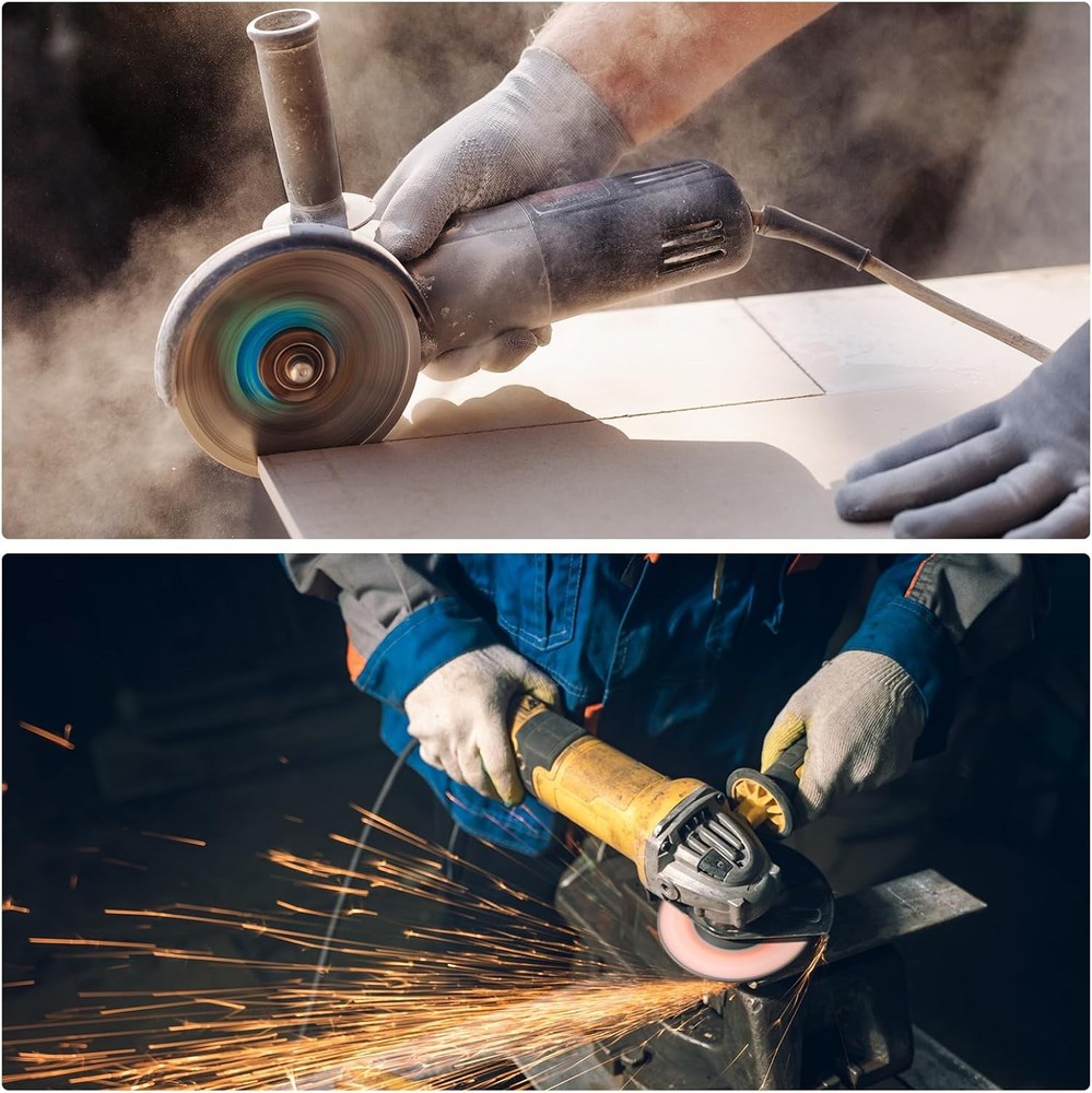 HARFINGTON 2pcs Angle Grinder Side Handle 10mm Thread Plastic 10mm, Orange