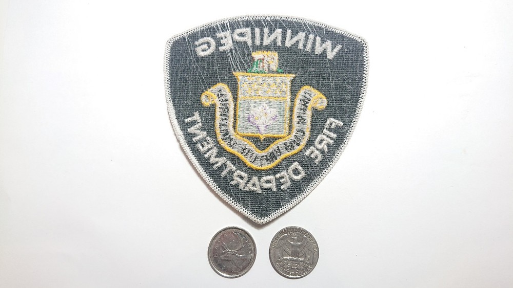 Winnipeg Fire Department White Patch Badge Crest