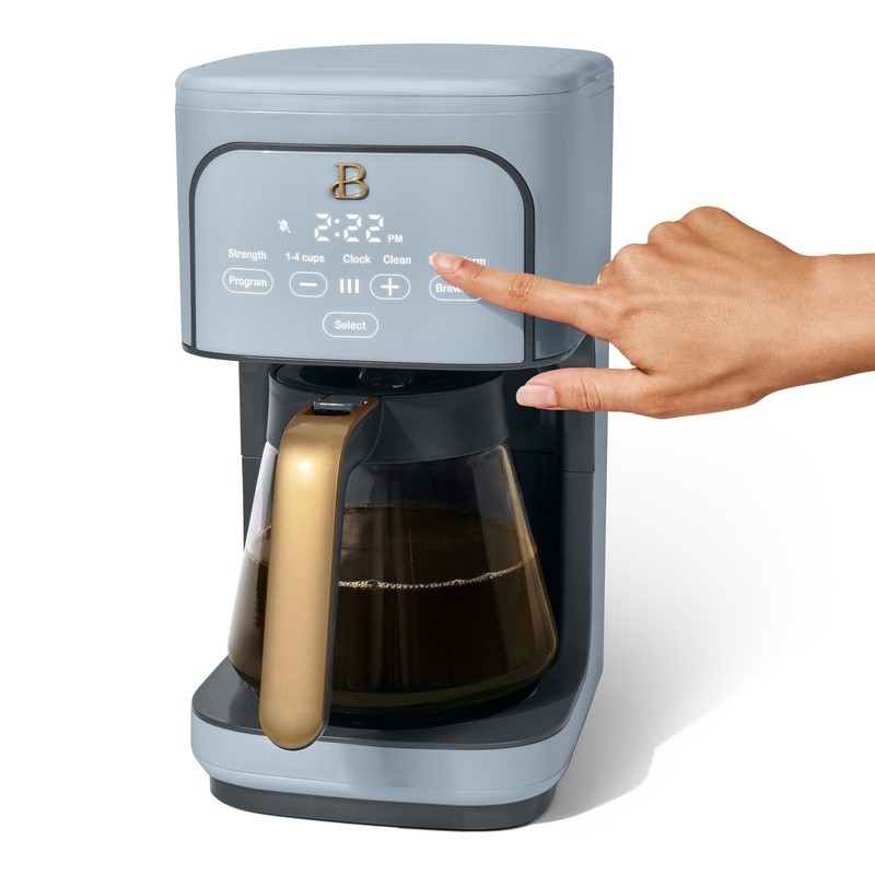 Programmable 12-Cup Coffee Maker Auto Shut Off Brew Strength Touch Display New