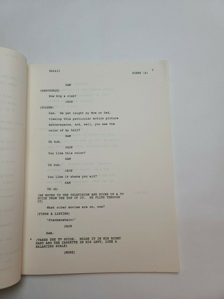NOTHING IS EASY / Michael Jacobs 1986 TV Script, "It Happened One Night"