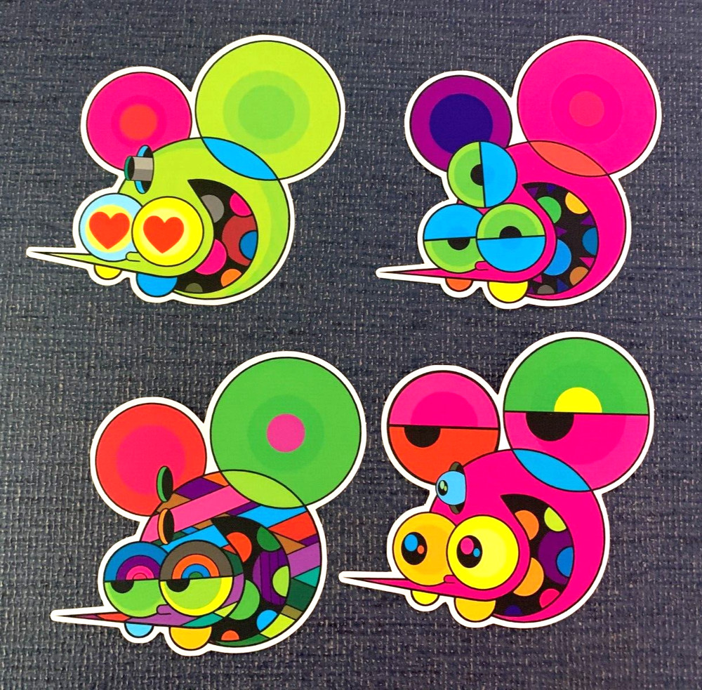 DALEK JAMES MARSHALL    4 STICKERS  Space Monkey