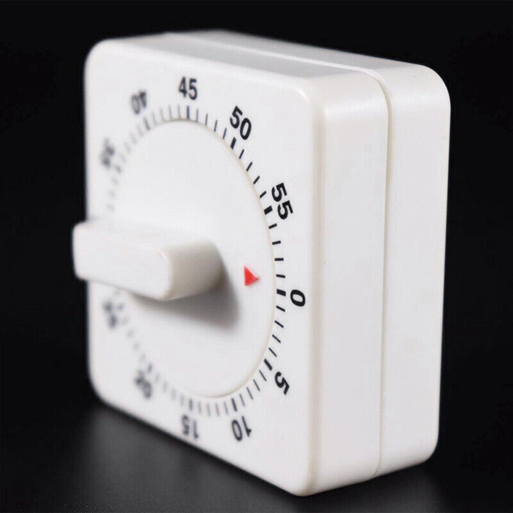 Mechanical Timer Game Count Down Counter 1Hr/60Min Alarm Kitchen Cooking Tool E