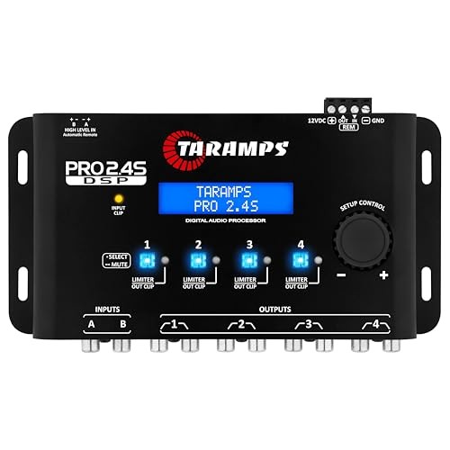 Pro 2.4S DSP Crossover full Digital Signal Processor and Equalizer with Black