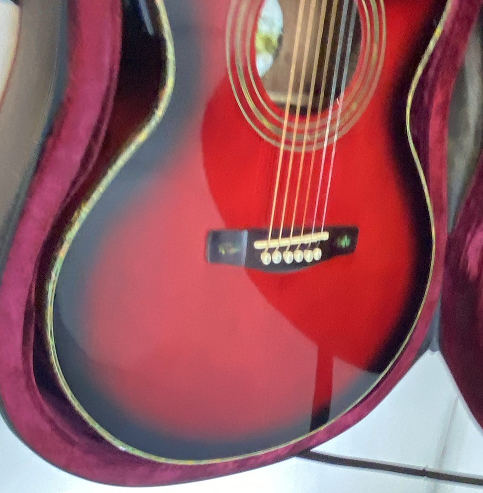 Cedar Ridge Red Limited CE Guitar with case