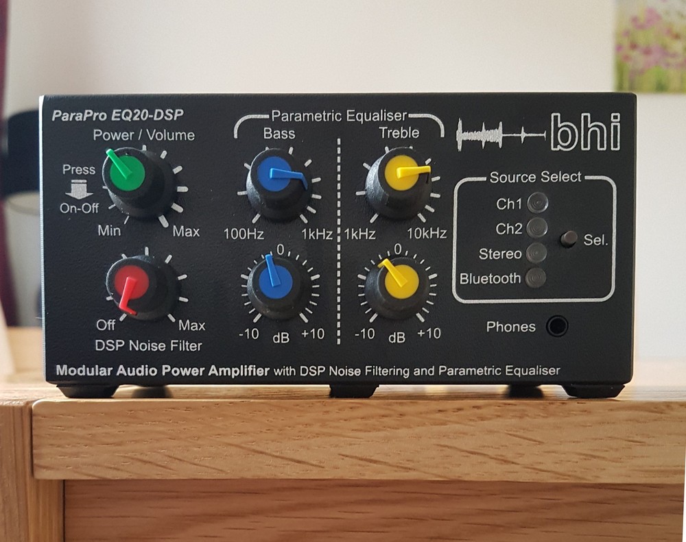 EQ20B-DSP 20W DSP noise cancelling unit with parametric equalisation & Bluetooth
