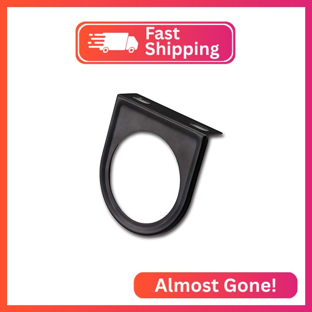 MOTOR METER RACING Universal 2-1/16" 52mm Single Gauge Mounting Panel Black