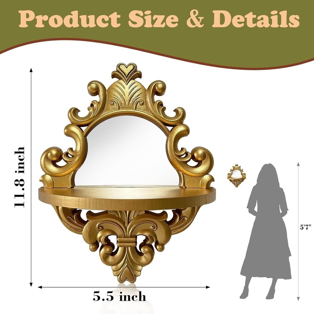 Three-Dimensional Relief Candle Sconces Set 2 Rustic Wall Mount Candle Holder...
