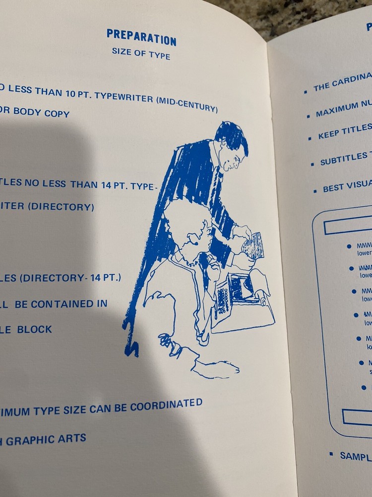 Vintage Viewgraph presentation standards instructions for overhead projector