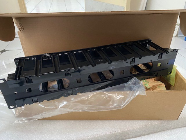 Horizontal 2U 19" Rack Mount Cable Manager