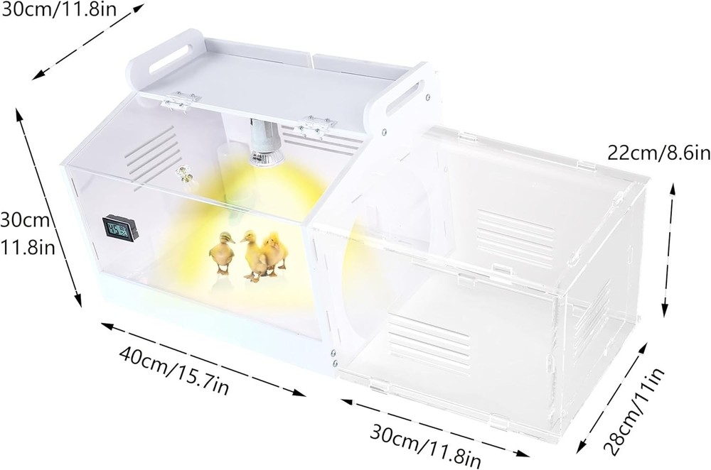 Iarge-Scale Chick brooder Box Quail Cage Egg Incubator Chick Starter Kit Chicken