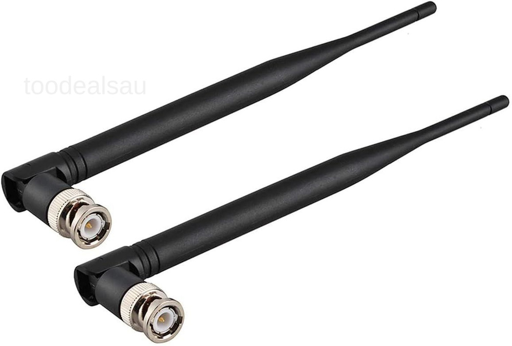 Wireless Microphone Receiver Antennas BNC Antenna 4-pack, Black