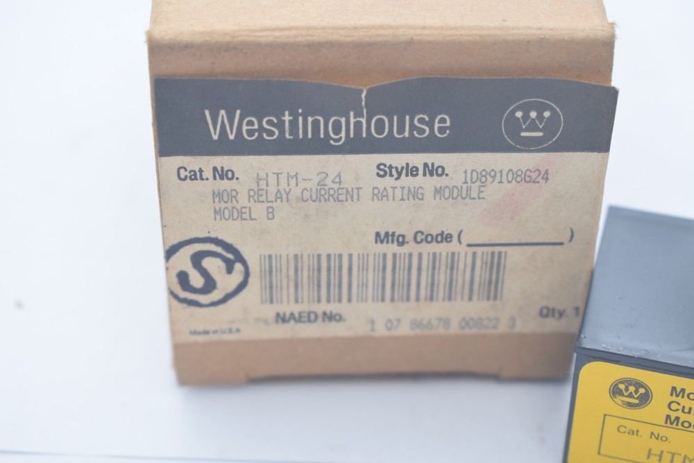 NEW WESTINGHOUSE HTM-24 MOR RELAY CURRENT RATING MODULE MODEL B HEATER MODULE
